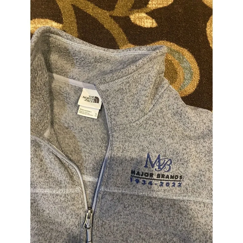 The North Face Men's Performance Fleece Full Zip Vest Gray • XL‎ Logo Used